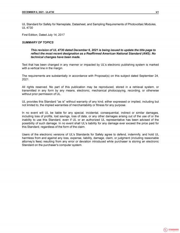 UL 4730 PDF UL 4730 PDF